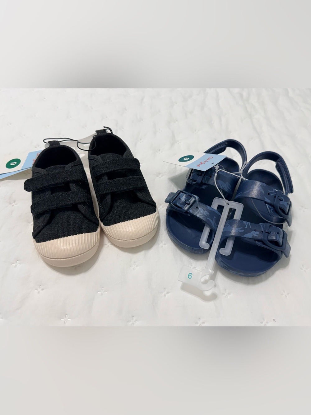NWT- Two pair of Cat & Jack toddler boy shoes (Size 9)